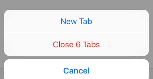 Close All Safari Tabs 