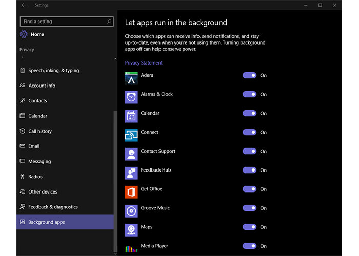 غیرفعال کردن تنظیمات ویندوز 10