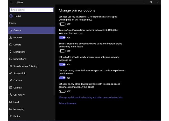 غیرفعال کردن تنظیمات ویندوز 10