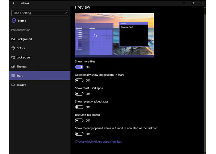 غیرفعال کردن تنظیمات ویندوز 10